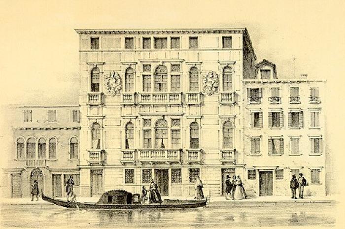 Palazzo Savorgnan - Foto di una stampa d'epoca